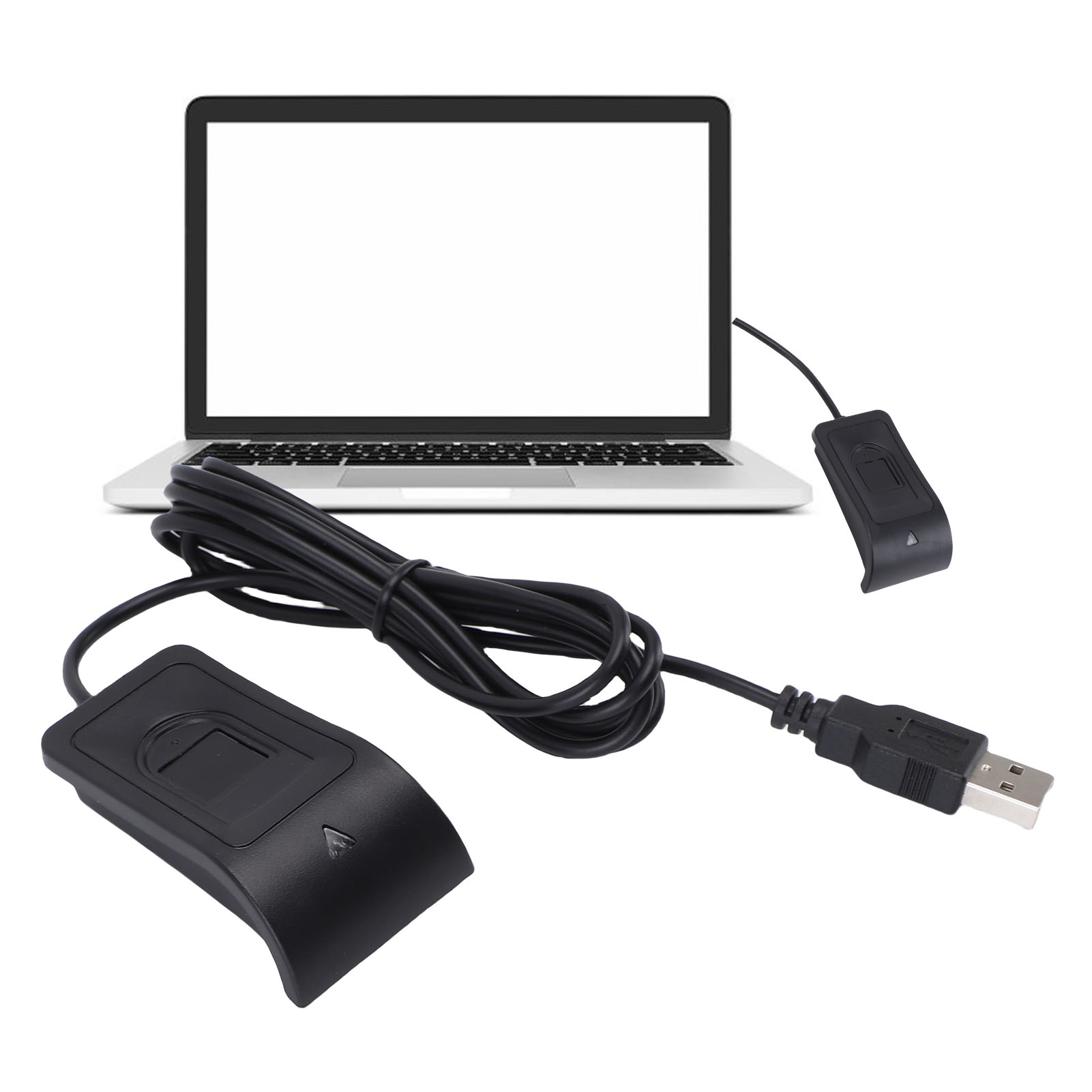 Digital Signature Pad - USB-biometrischer Fingerabdruckleser, Desktop-Fingerabdruckscanner, PC-Dongle, 360-Grad-Touch, biometrische