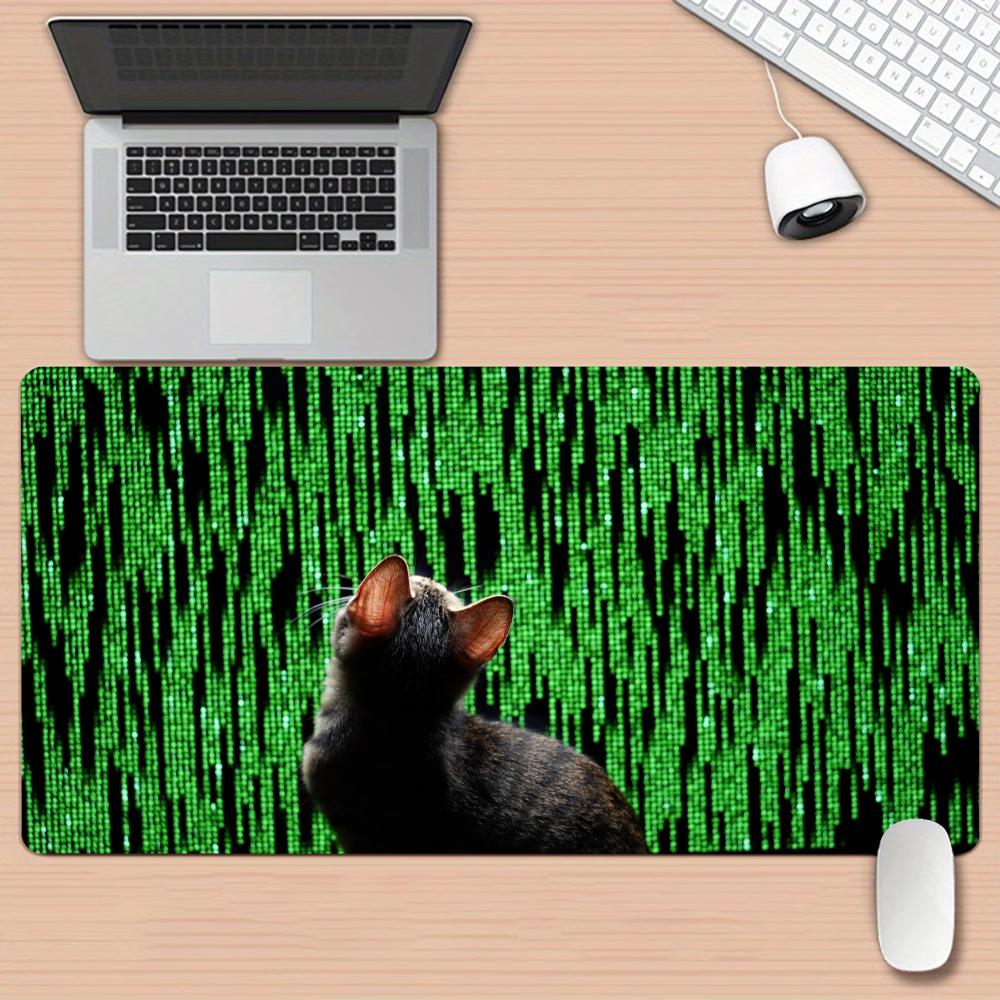 Office Desk Tech Accessories - Tech Matrix Code Cat Art großes