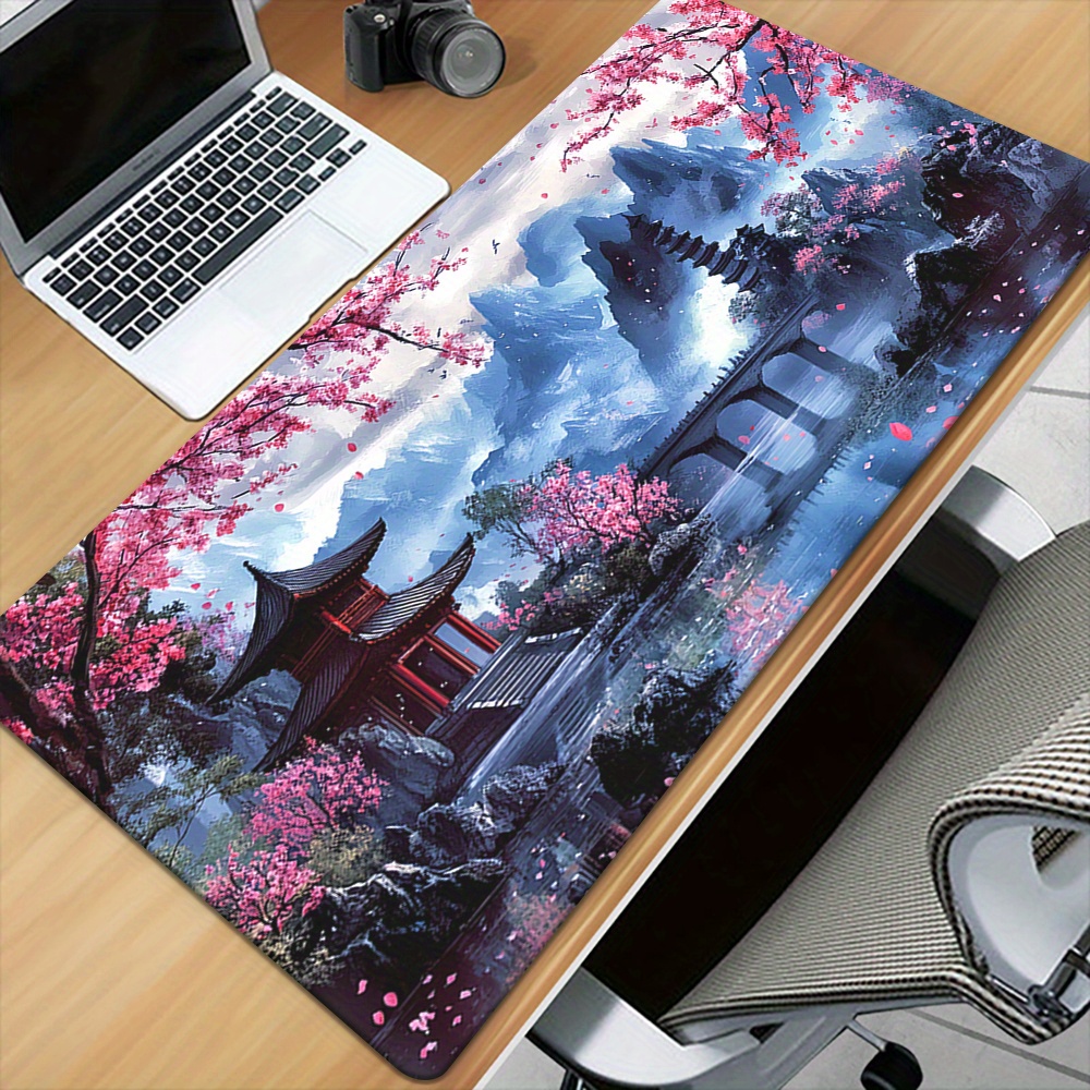 Kirschblüten-Tuschmalerei-Land – Office Desk Tech Accessories Bewertung und Preis