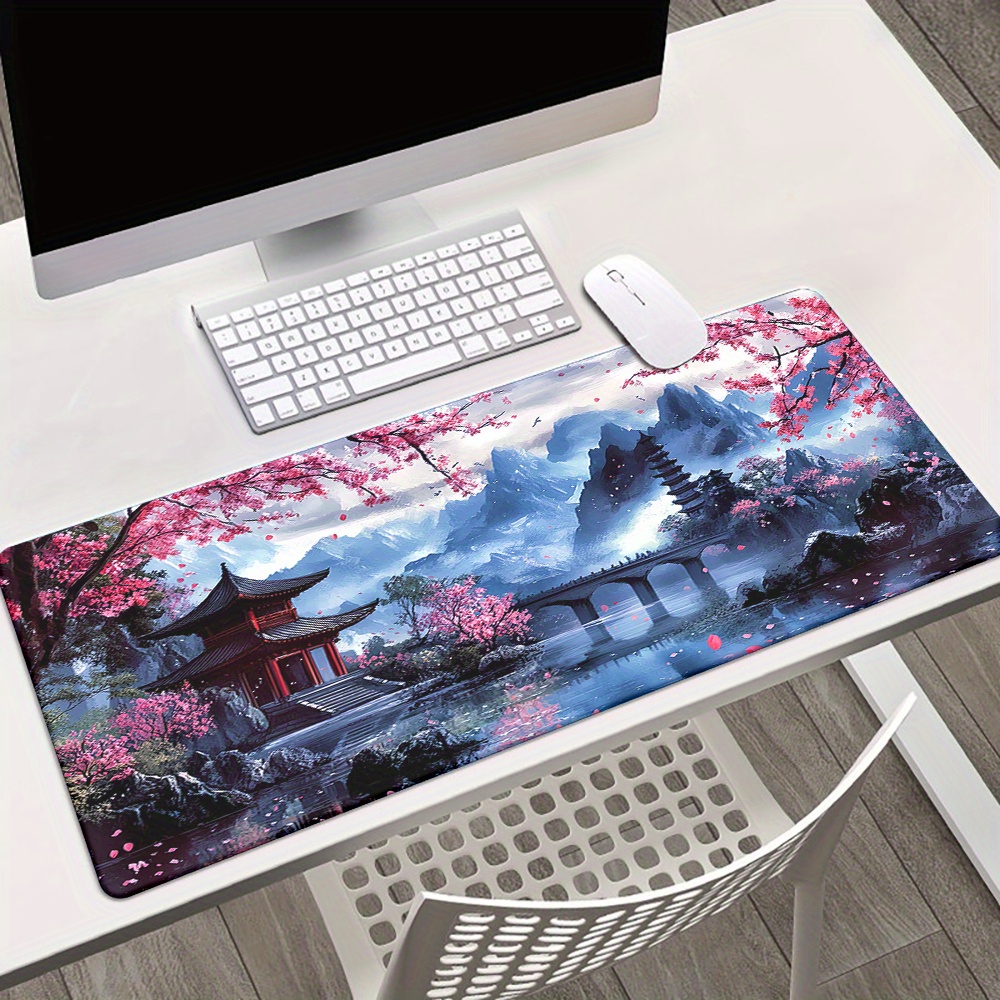 Kirschblüten-Tuschmalerei-Land – Office Desk Tech Accessories Bewertung und Preis