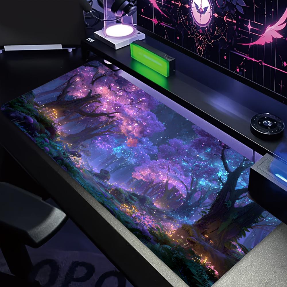 Mysterious Purple Forest große – Office Desk Tech Accessories Bewertung und Preis