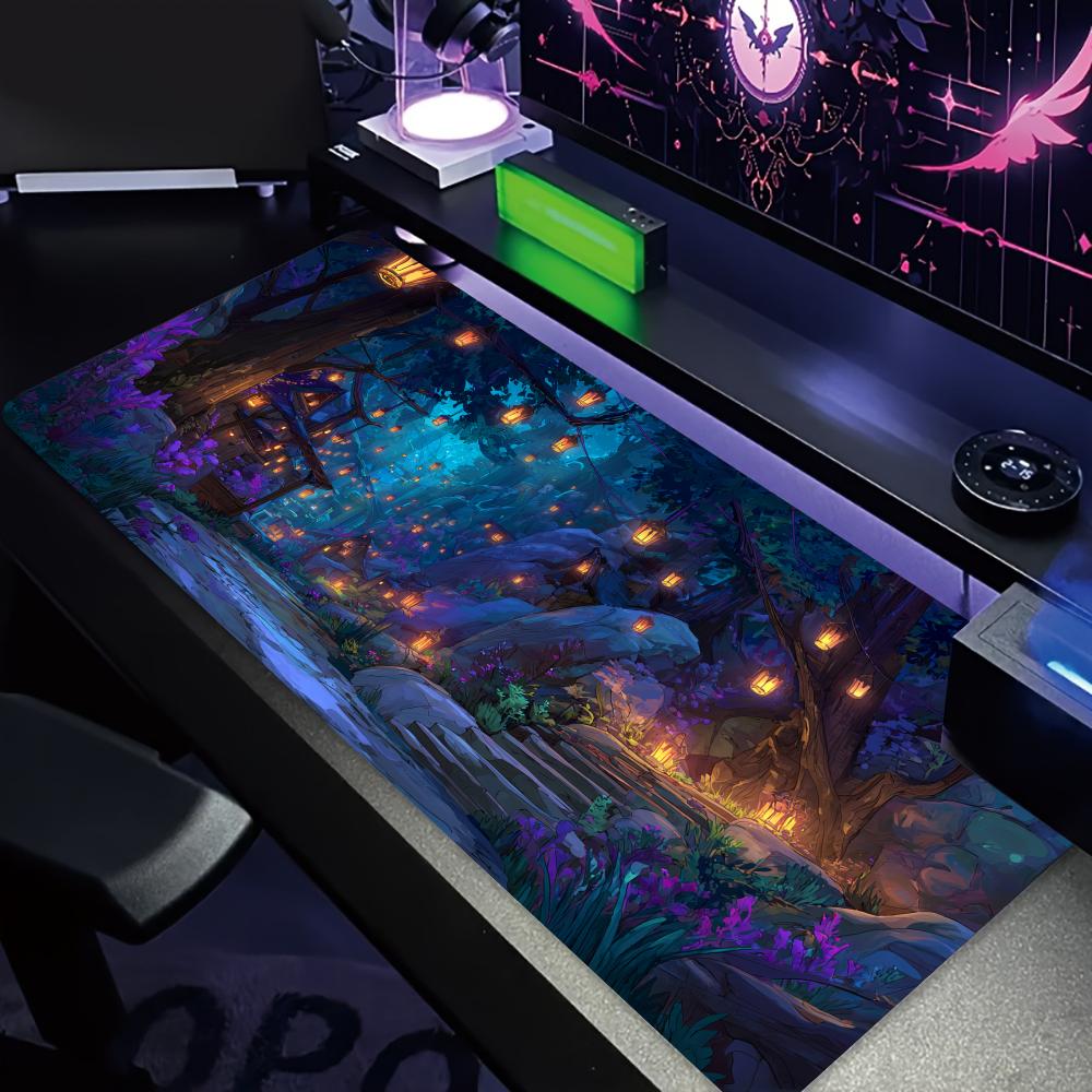 Mysterious Purple Forest große – Office Desk Tech Accessories Bewertung und Preis