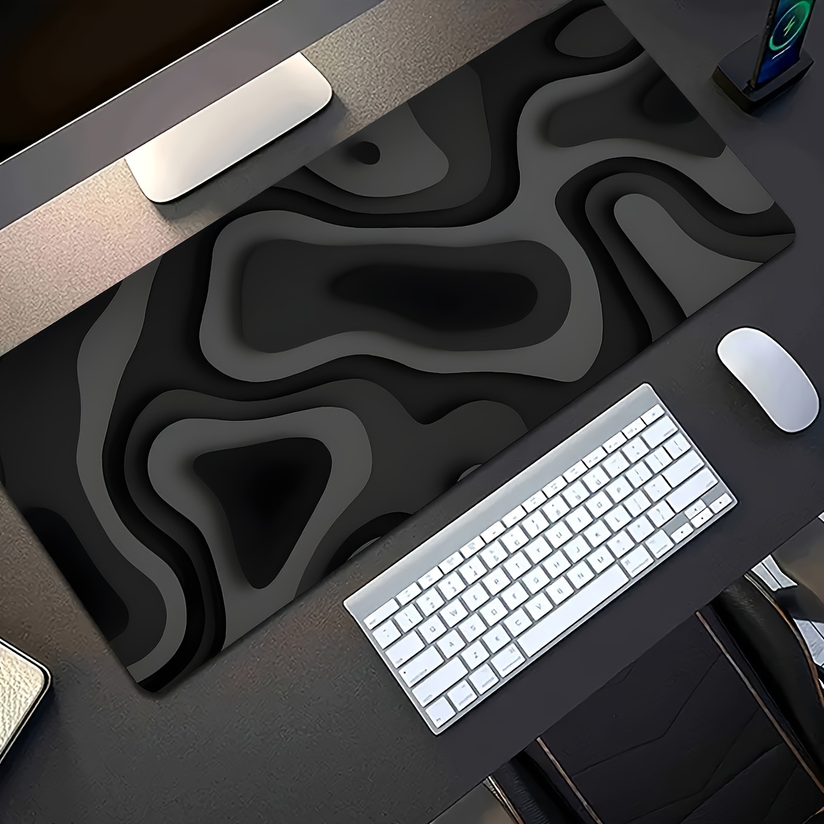 Schwarz-Graues Wirbel-Design G – Office Desk Tech Accessories Bewertung und Preis
